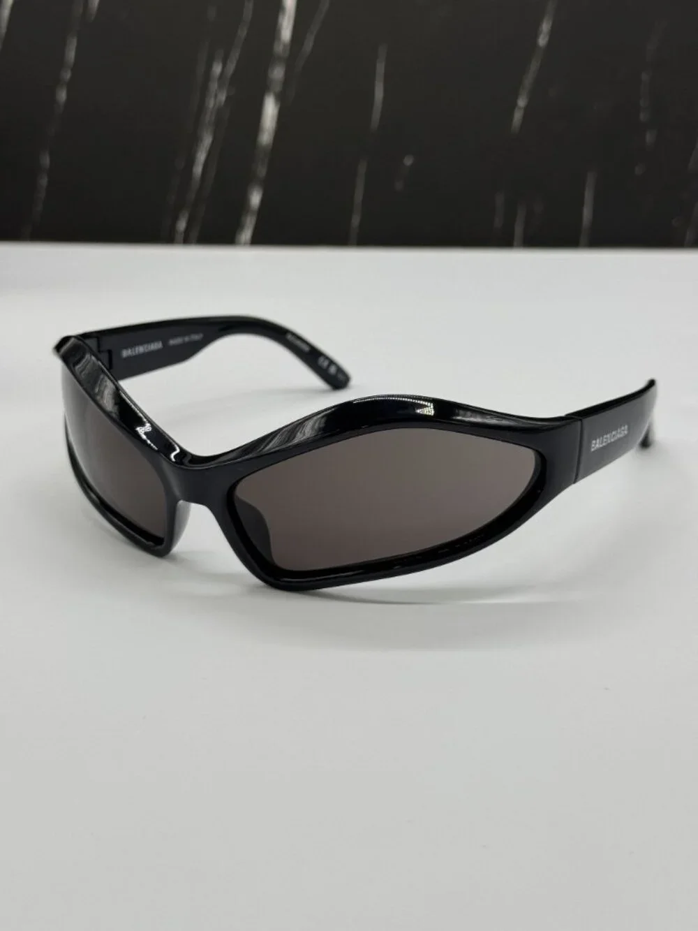 NEW BALENCIAGA BB0314S 001 BLACK UNISEX GEOMETRIC SUNGLASSES BALENCIAGA EYEWEAR